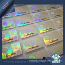 Thailand Manufacturing Laser Hologram Gel Number Bar Coded Sticker